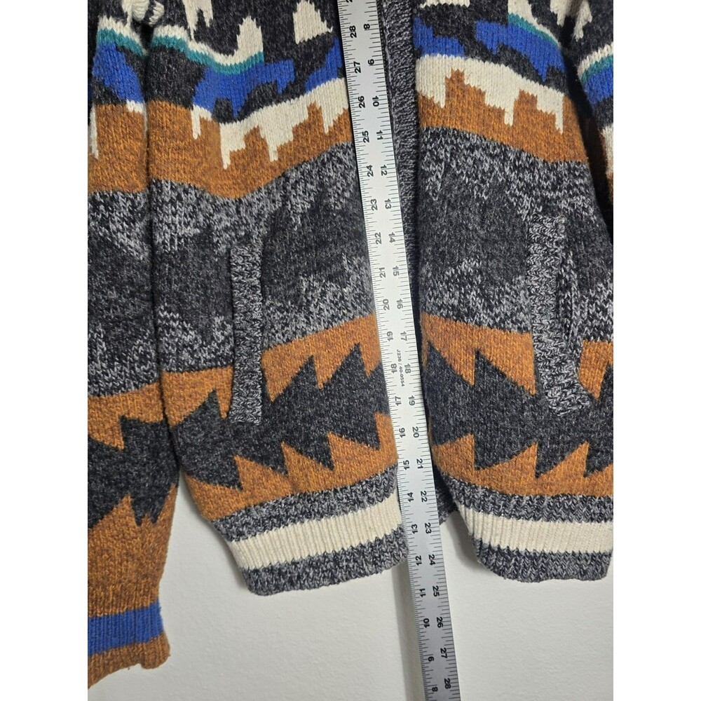 American Eagle Women’s Wool Blend Aztec Southwest Zip Knit Sweater Jacket S/P... - Picture 5 of 14